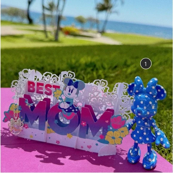 collector’s Minnie Mickey bag charm from BaubleBar in blue polka dot, new no box - Picture 4 of 14